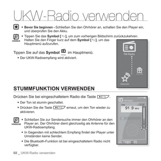 YP-P2 Samsung Handbuch