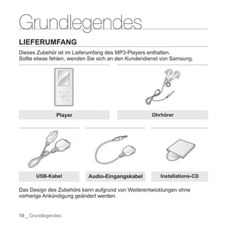 Samsung YP-S5 Handbuch