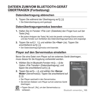 Samsung YP-S5 Handbuch