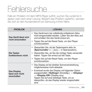 Samsung YP-S5 Handbuch