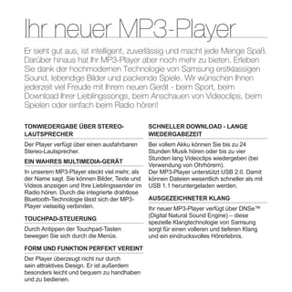 Samsung YP-S5 Handbuch