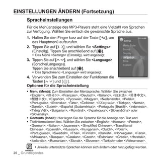 Samsung YP-S5 Handbuch