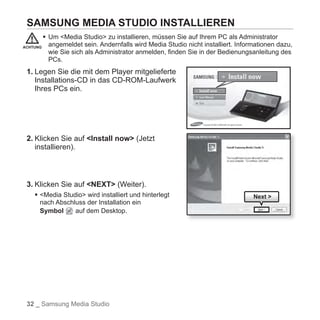 Samsung YP-S5 Handbuch
