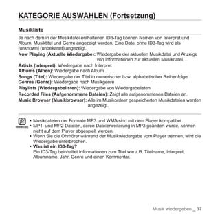 Samsung YP-S5 Handbuch