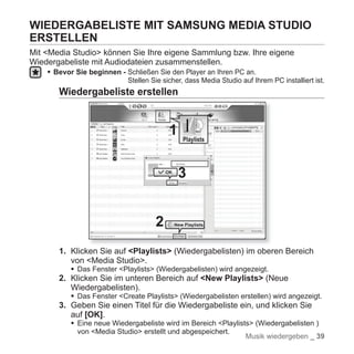 Samsung YP-S5 Handbuch