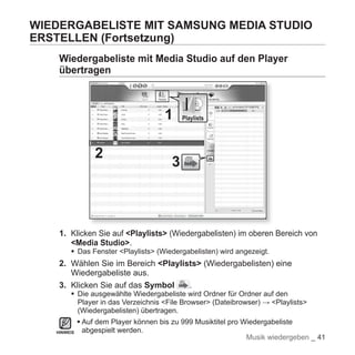 Samsung YP-S5 Handbuch