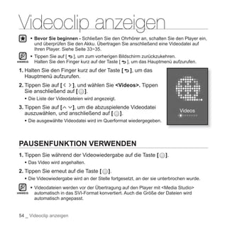 Samsung YP-S5 Handbuch