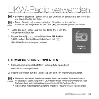 Samsung YP-S5 Handbuch