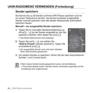 Samsung YP-S5 Handbuch
