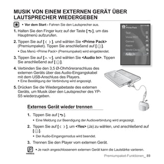 Samsung YP-S5 Handbuch