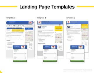 Landing Page Templates
Template A Template B Template C
©2014 YP Intellectual Property LLC. All rights reserved. YP, the YP logo and all other YP marks
contained herein are trademarks of YP Intellectual Property LLC and/or YP affiliated companies.
All other marks contained herein are the property of their respective owners.
 