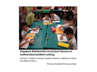 Mathematical Concepts & Skills in Primary 1 Mathematics | PPT