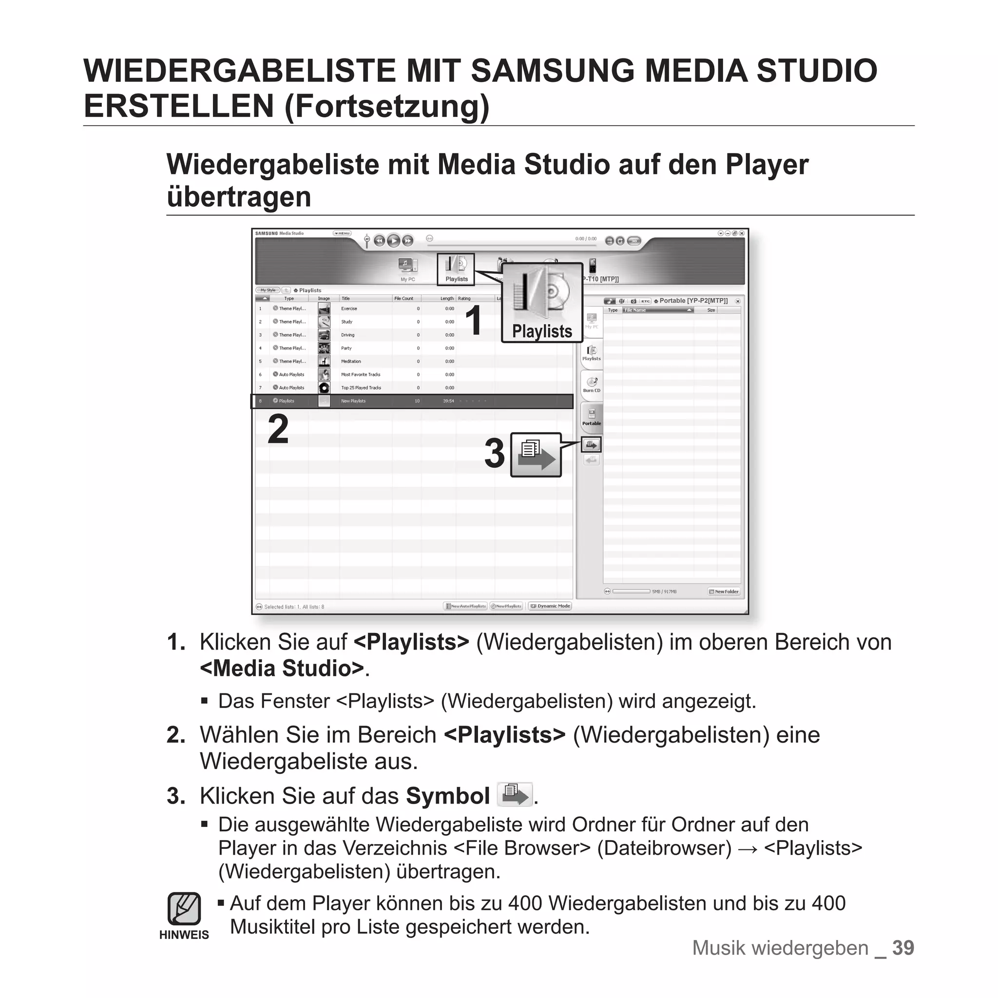 YP-T10 BENUTZERHANDBUCH