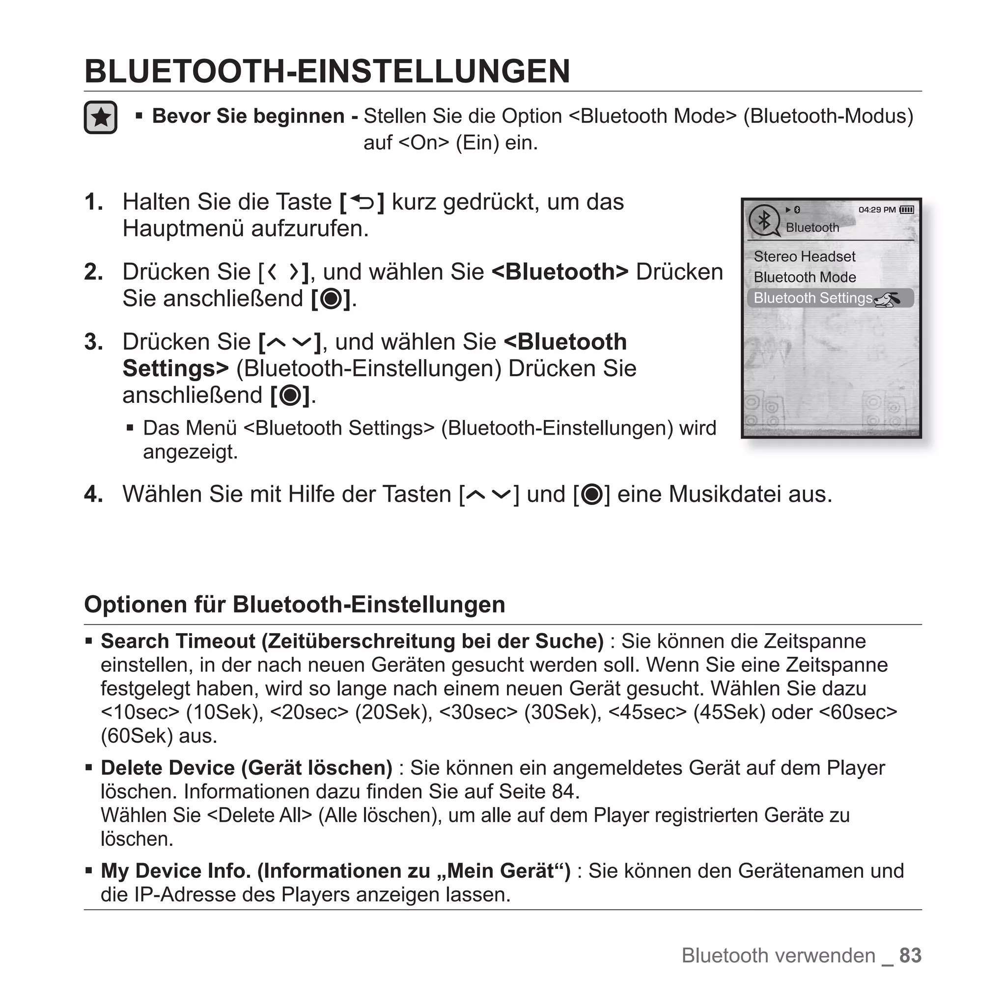 YP-T10 BENUTZERHANDBUCH