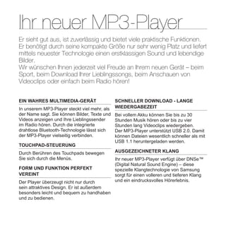 YP-T10 BENUTZERHANDBUCH