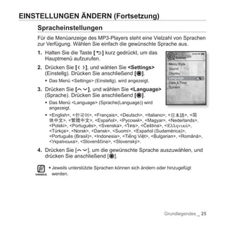 YP-T10 BENUTZERHANDBUCH