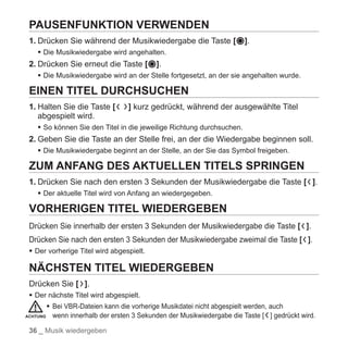 YP-T10 BENUTZERHANDBUCH