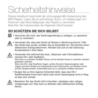 YP-T10 BENUTZERHANDBUCH