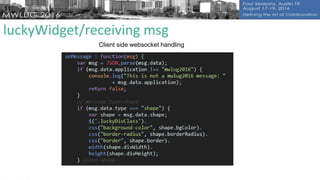 luckyWidget/receiving msg
Client side websocket handling
 