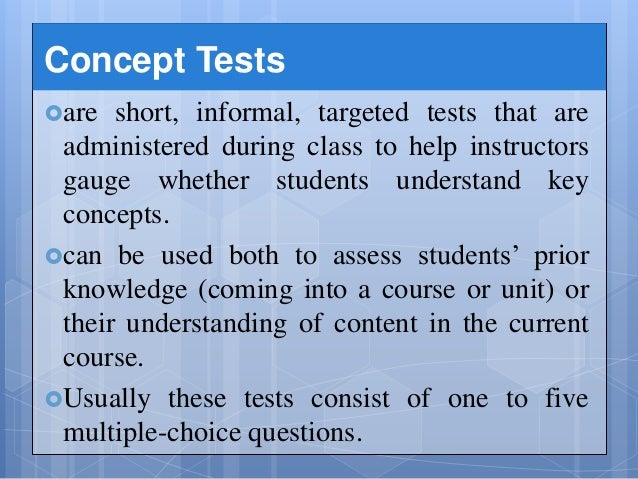 What Is A Concept Test Question? – FLUM