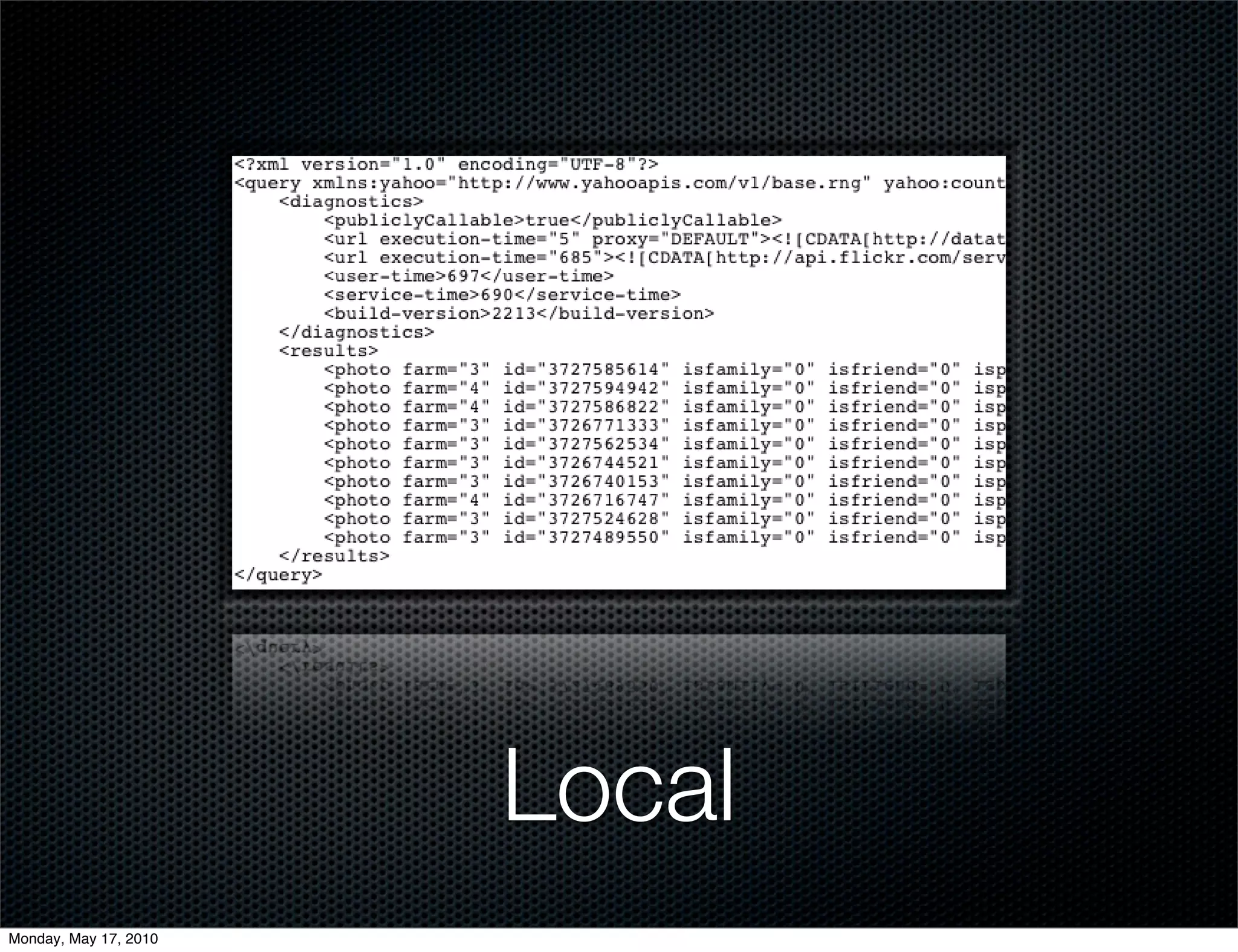 Local
Monday, May 17, 2010
 