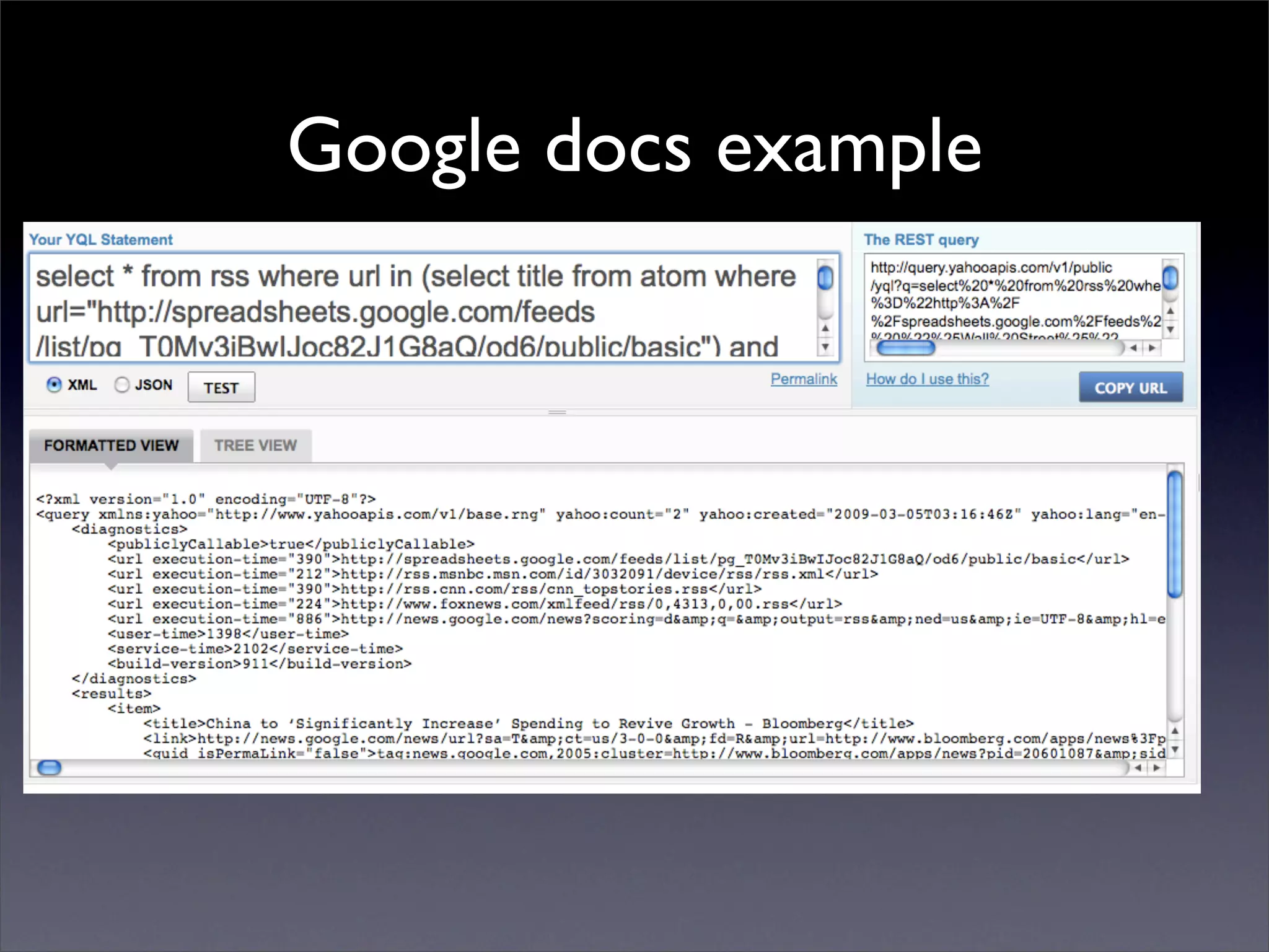 Ido Green - YQL demo