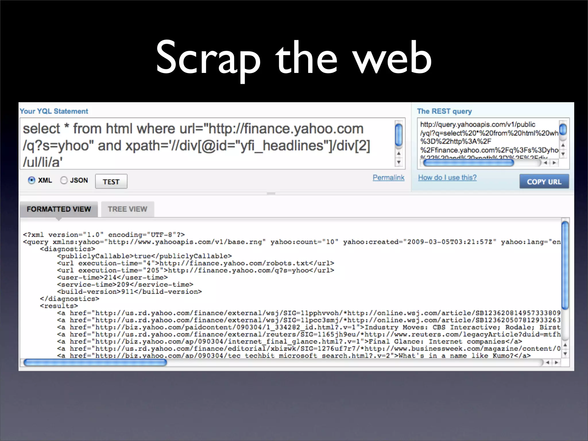 Ido Green - YQL demo