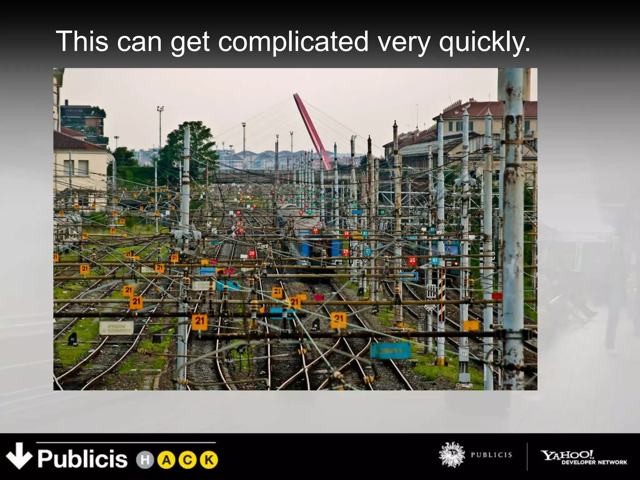 This can get complicated very quickly.
 