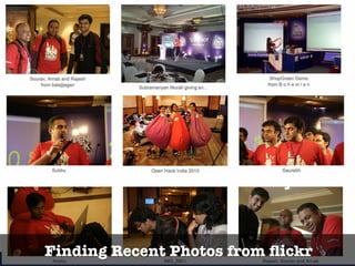 Finding Recent Photos from ﬂickr
 