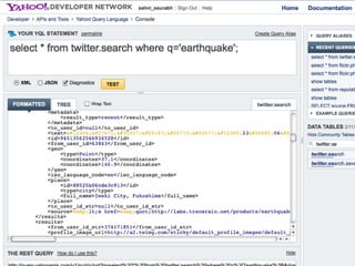 YQL: Hacking on steroids - Yahoo! Open Hack Day 2012