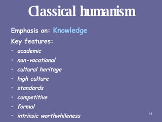 classical humanism