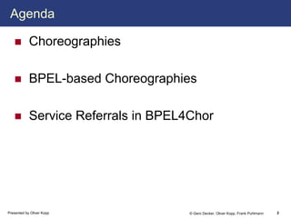 Service Referrals in BPEL-based Choreographies