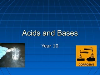 Acids and Bases
     Year 10
 