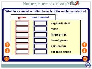 Nature, nurture or both?
 
