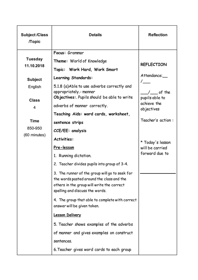 Yr 4 Lesson Plan PDF yr-4-lesson-plan-pdf