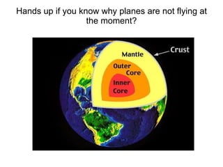Hands up if you know why planes are not flying at the moment? 