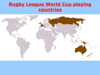 Rugby League World Cup playing countries 