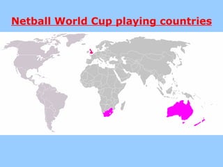 Netball World Cup playing countries 
