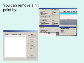 You can remove a hit point by: 