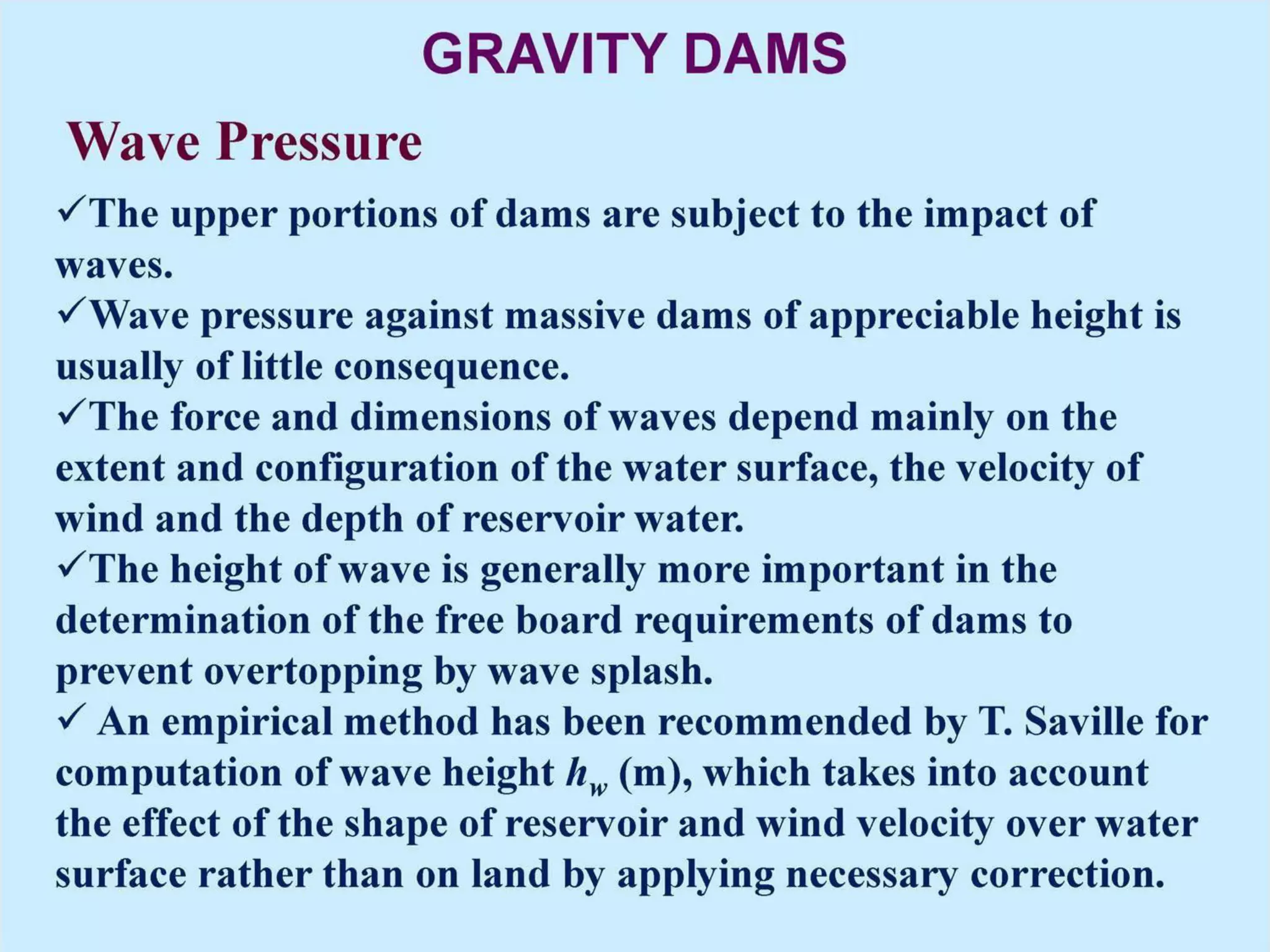 Force acting on gravity dam | PDF