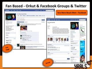 Fan Based - Orkut & Facebook Groups & Twitter Tere Mere Beach Mein - FacebookFan PageGroup