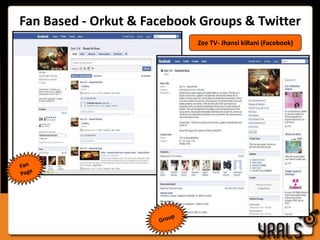 Fan Based - Orkut & Facebook Groups & Twitter Zee TV- Jhansi kiRani (Facebook)Fan PageGroup