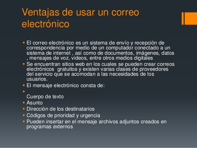 el correo electronico
