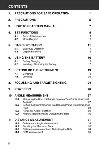 Sokkia setx10 instruction_manual | PDF