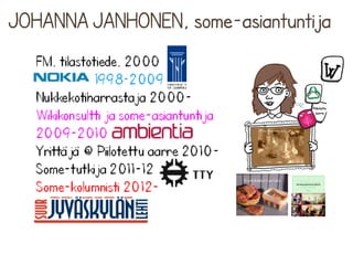 JOHANNA JANHONEN, some-asiantuntija
 