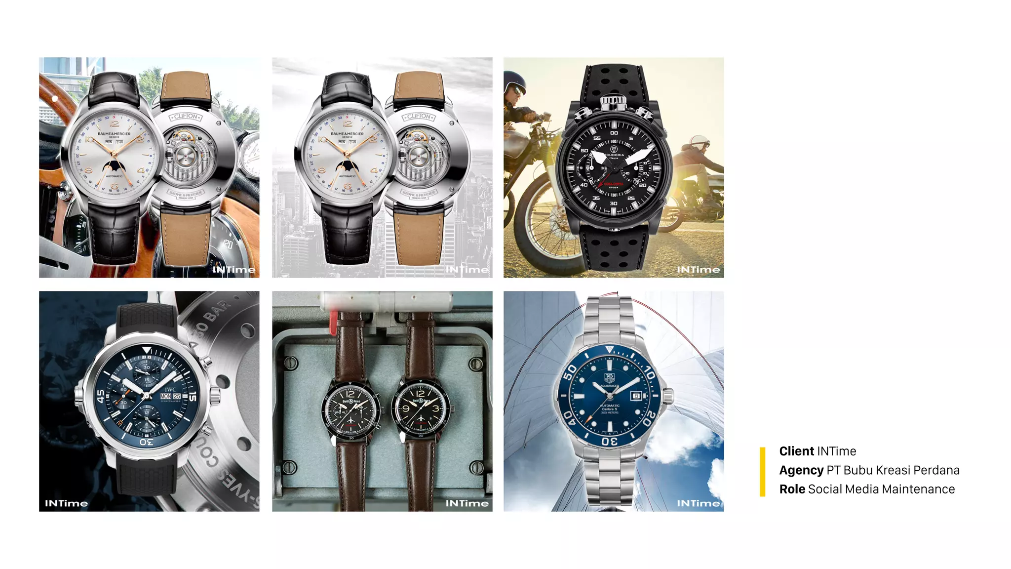 Client INTime
Agency PT Bubu Kreasi Perdana
Role Social Media Maintenance
 