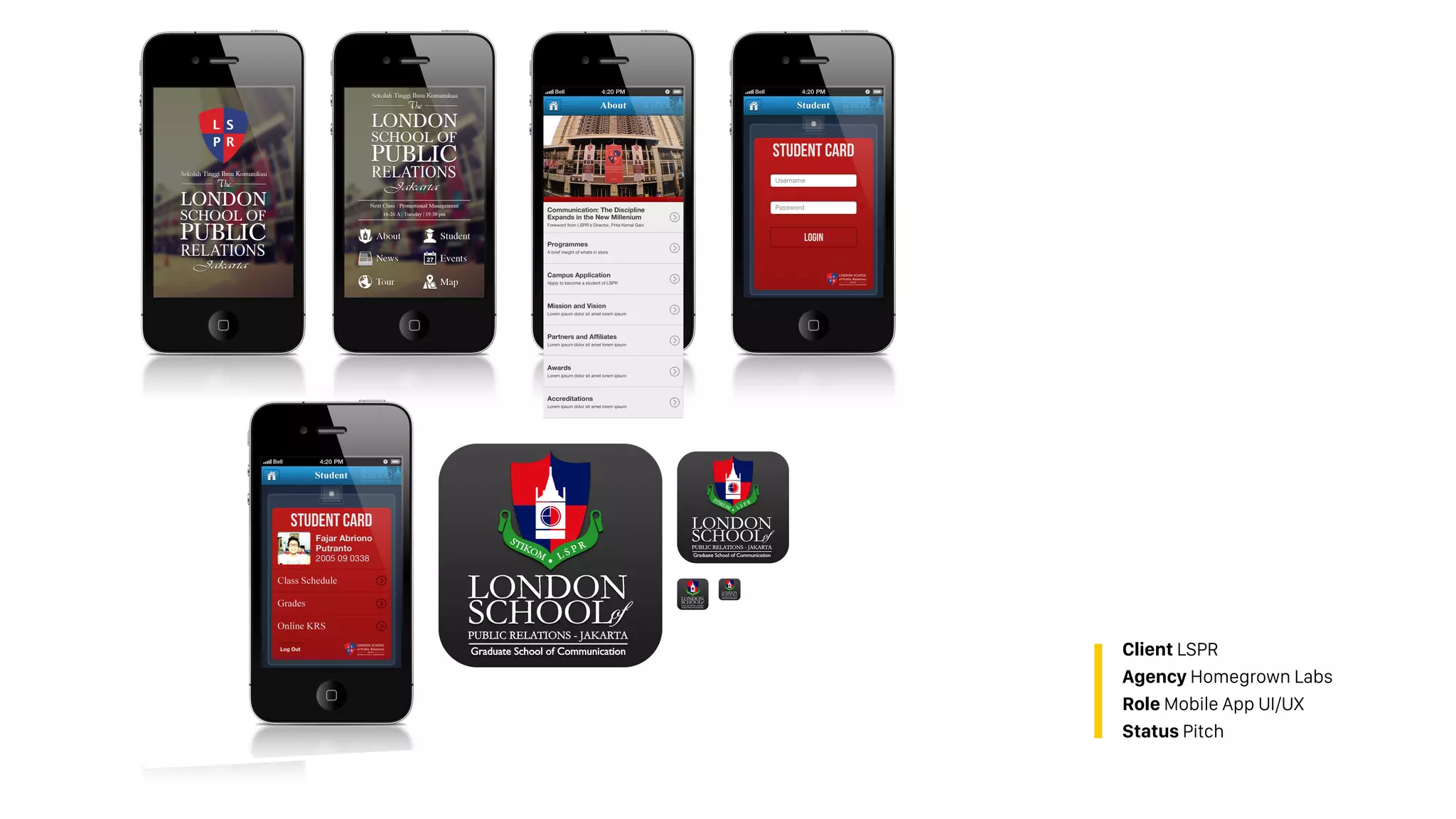 Client LSPR
Agency Homegrown Labs
Role Mobile App UI/UX
Status Pitch
 