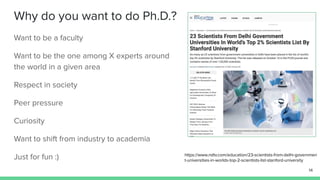 #PhDLife: Different Strokes for Different Folks 