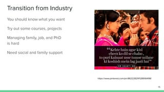 #PhDLife: Different Strokes for Different Folks 