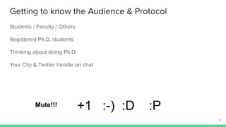 #PhDLife: Different Strokes for Different Folks 